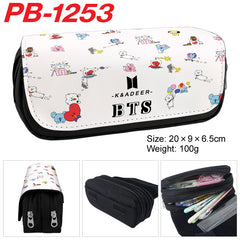 Cartoon Unicorn Double-Layer Large Capacity Pencil Case