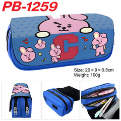 Cartoon Unicorn Double-Layer Large Capacity Pencil Case