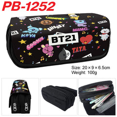 Cartoon Unicorn Double-Layer Large Capacity Pencil Case