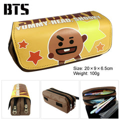 Cartoon Unicorn Double-Layer Large Capacity Pencil Case