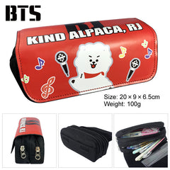 Cartoon Unicorn Double-Layer Large Capacity Pencil Case