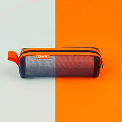 Simple Color-Block Transparent Pencil Case for Students
