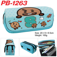 Cartoon Unicorn Double-Layer Large Capacity Pencil Case