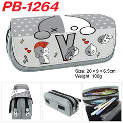 Cartoon Unicorn Double-Layer Large Capacity Pencil Case