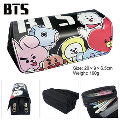 Cartoon Unicorn Double-Layer Large Capacity Pencil Case