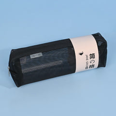 Simple Color-Block Transparent Pencil Case for Students