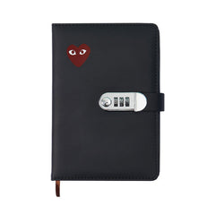 A5 Lockable PU Leather Password Notebook Diary