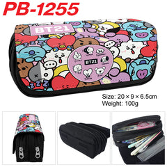 Cartoon Unicorn Double-Layer Large Capacity Pencil Case