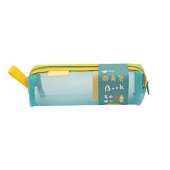Simple Color-Block Transparent Pencil Case for Students