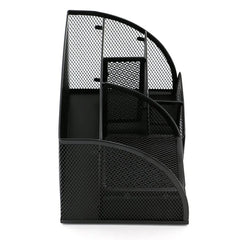 Large Capacity Metal Desktop Organizer - Pen & Document Holder