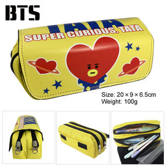 Cartoon Unicorn Double-Layer Large Capacity Pencil Case