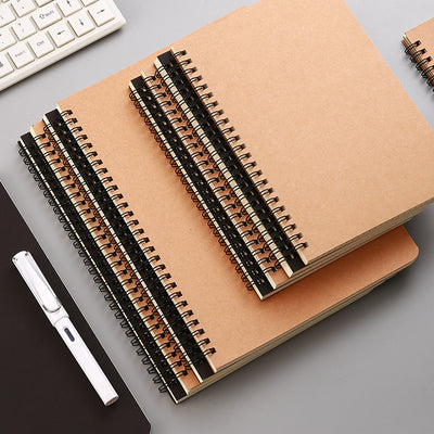 Coil Black Card Notebook A5/B5 for Business & Students